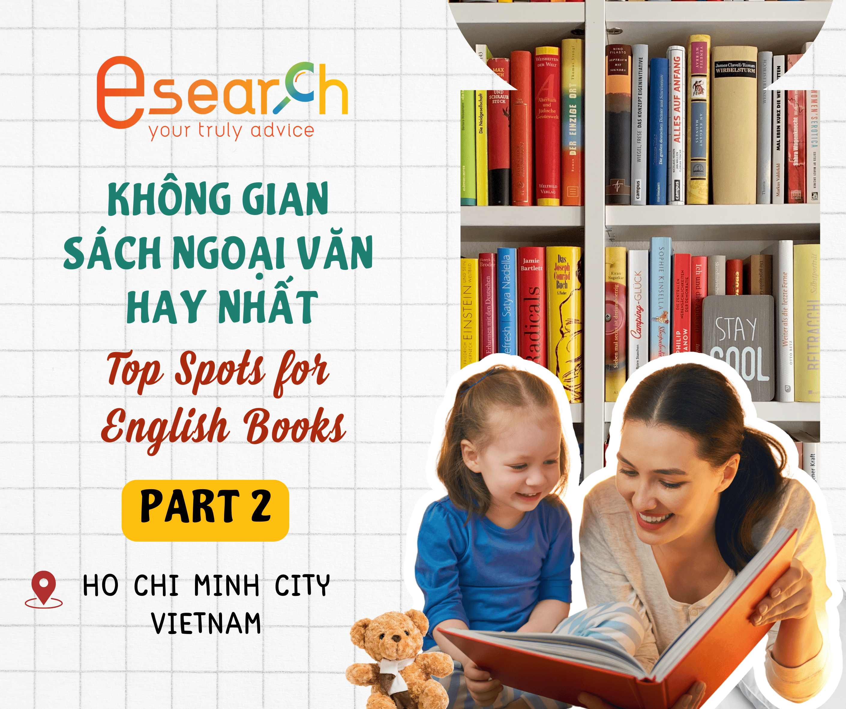 esearch, tìm kiếm trường học, nhà sách, sách ngoại văn, sách tiếng Anh, Saigon, TP.HCM, Việt Nam