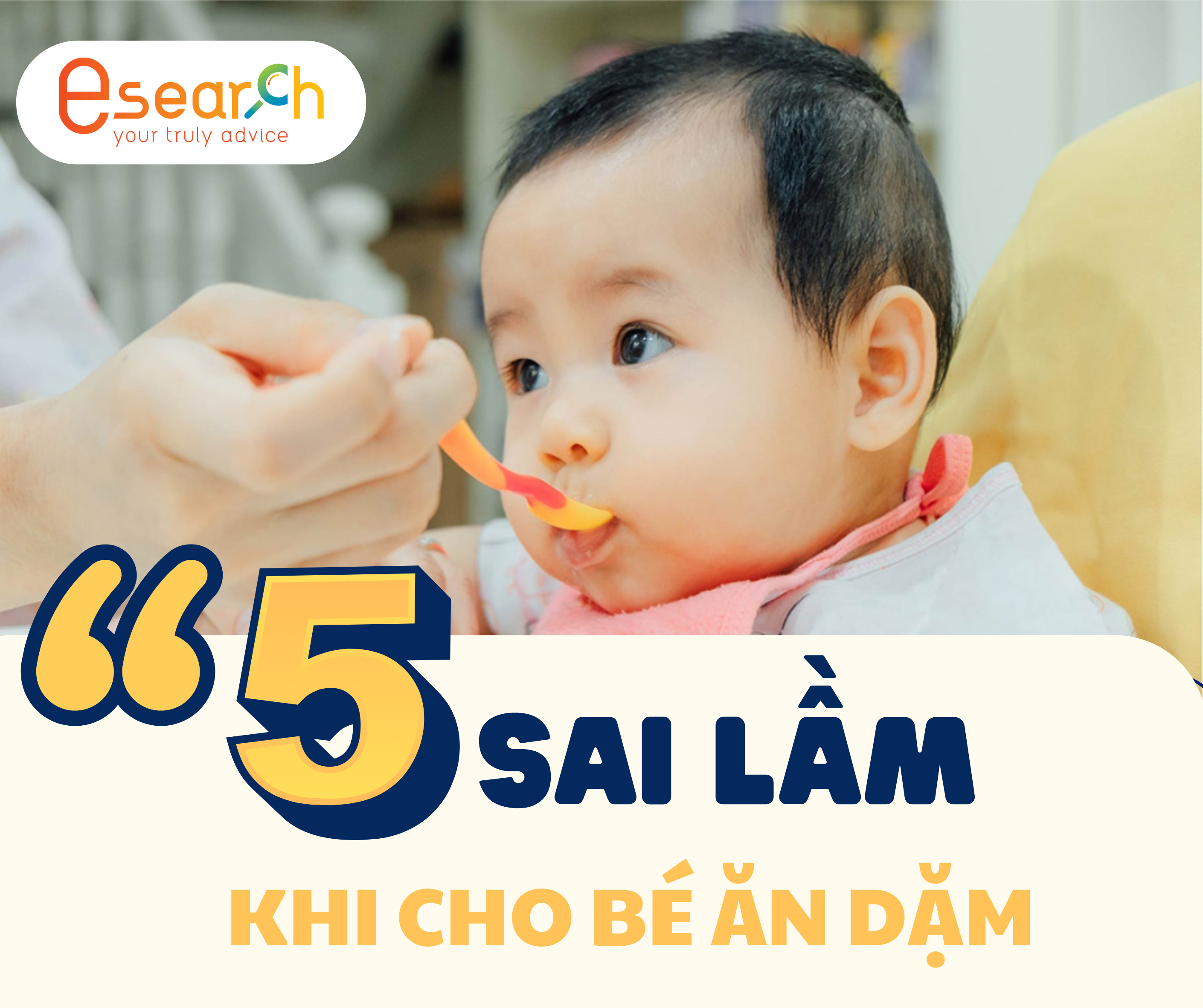 Em bé đang ăn dặm